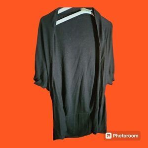 Michael Kors Black Cardigan Sweater Short Sleeve Size S/M (OS‎ 777)